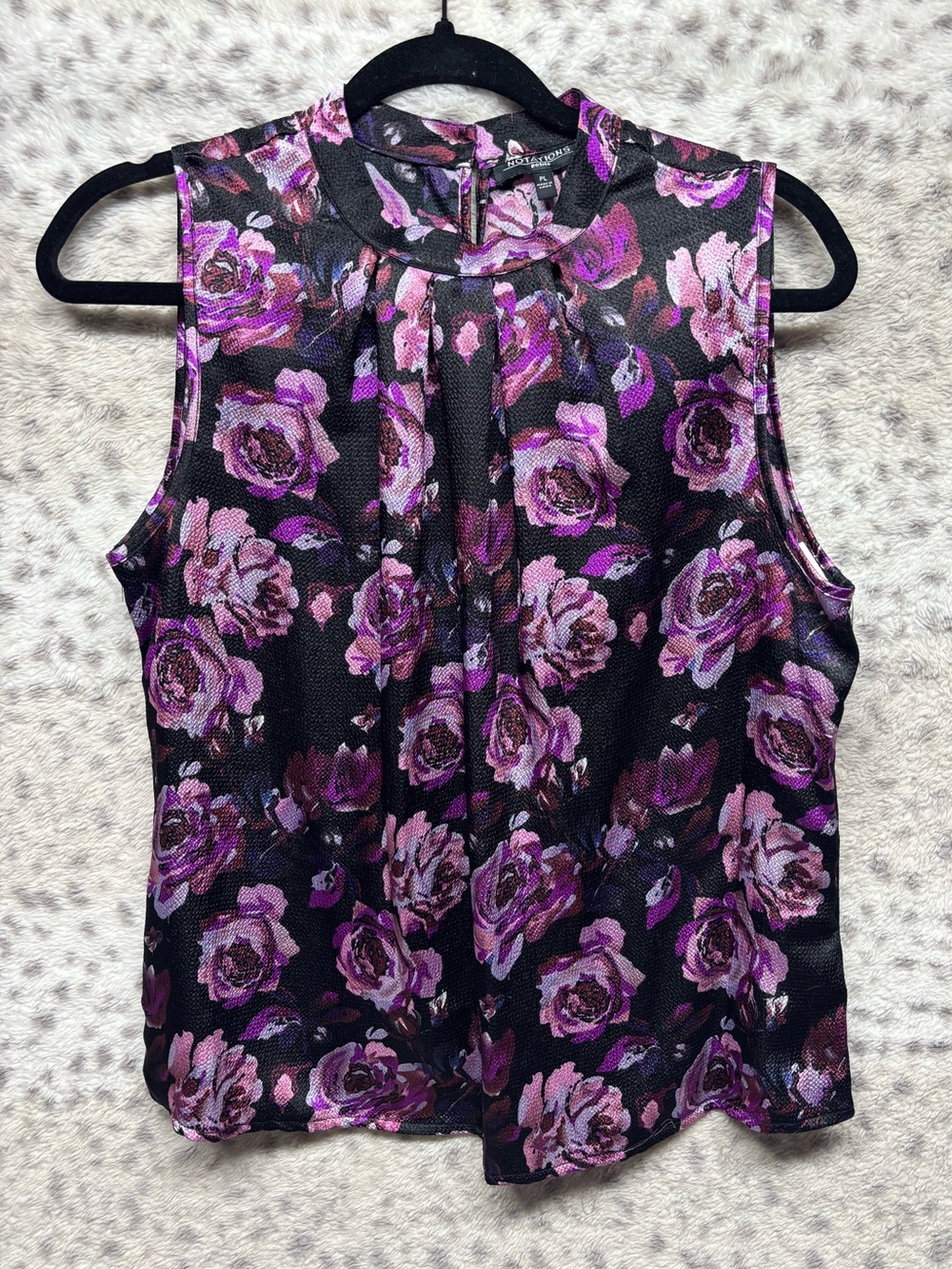 Y2K NOTATIONS FLORAL HIGH NECK TOP NWT TOP